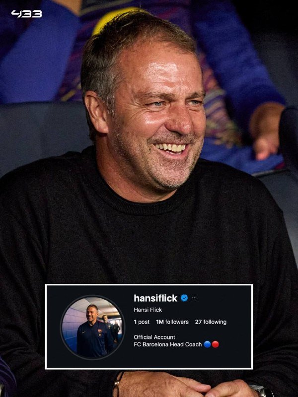 Ханси Флик Instagram-да тәулік ішінде 1 млн жазылушы жинады